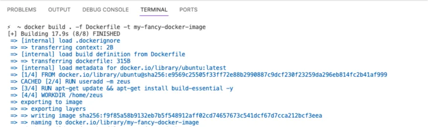 Docker build commands