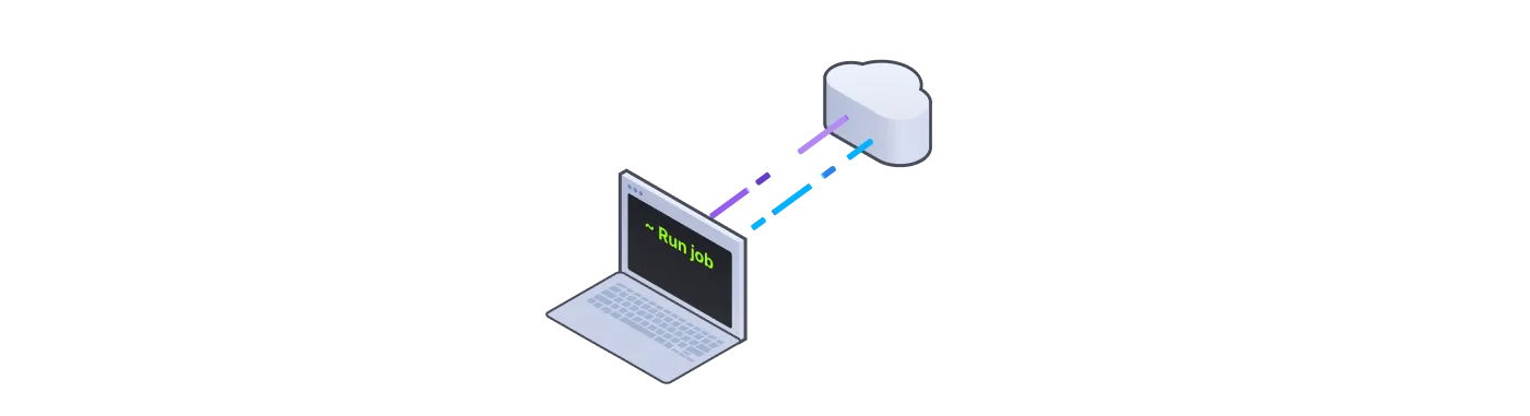 Jobs are code executed via remote cloud service.